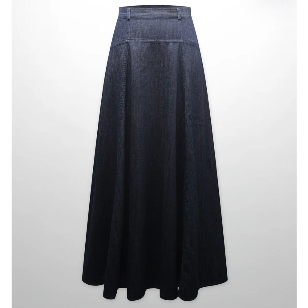 A-Line Denim Skirt - Deep Blue
Lightly worn